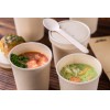 Disposable and biodegradable bamboo paper soup packaging