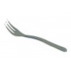 Disposable degustation fork 10 cm metallized single-use catering for for events