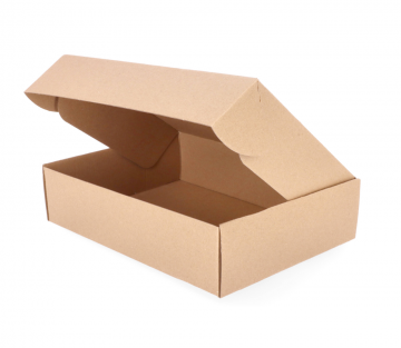 Cardboard box with hinged lid 