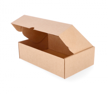 Cardboard box with hinged lid 