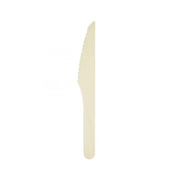 Disposable wooden knife 165 mm