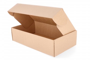 Cardboard box with hinged lid 